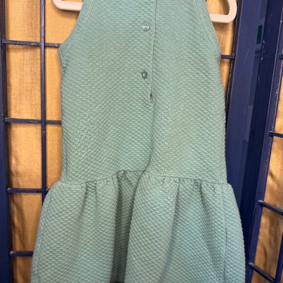 Jane & Jack Green Textured Ruffle Dress Toddler Girl 3T - Picture 5 of 5
